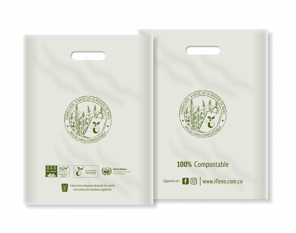 BOLSA RETAIL COMPOSTABLE MEDIANA