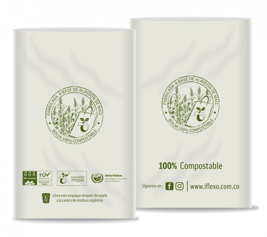 BOLSA COMPOSTABLE PARA MASCOTA - 19.5 x 30