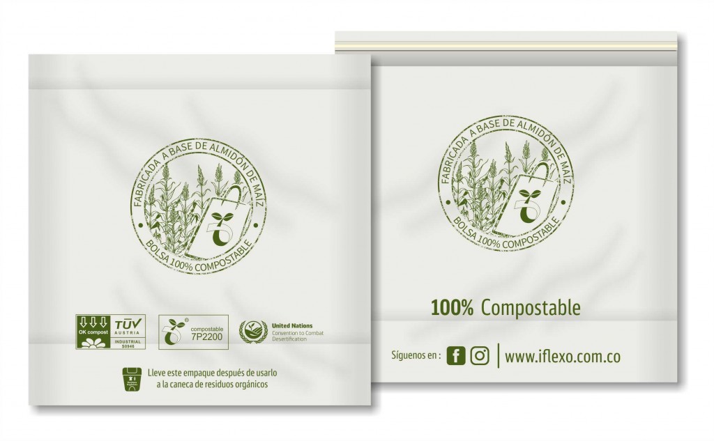 BOLSA DOMICILIO COMPOSTABLE GRANDE - 39x36+4+7